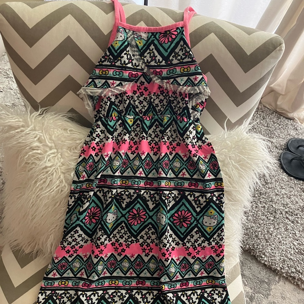 Girls hello kitty maxi sundress-RARE